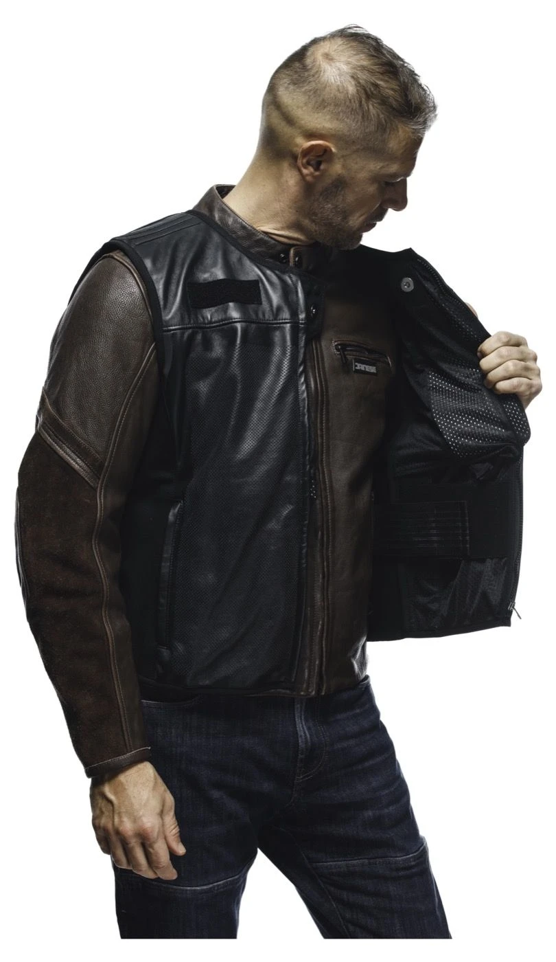 Dainese Leather Smart Jacket D-Air Airbagvest - Afbeelding 5