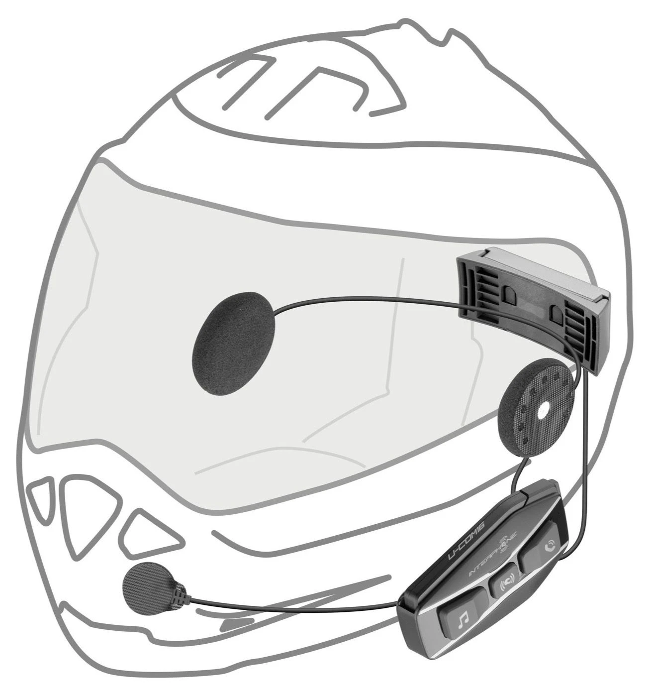 Richa U-COM 16 Twin Mesh Headset - Afbeelding 3